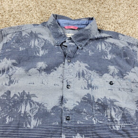 Tommy Bahama Shirt Mens XL Blue Floral Button Up Short Sleeve Hawaiian - Picture 3 of 7